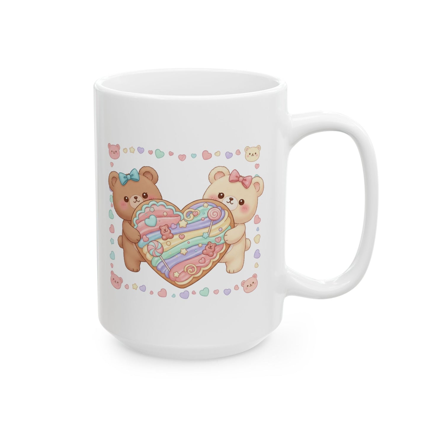 Pastel Kawaii Bear Coffee Cup 15oz- Score 87