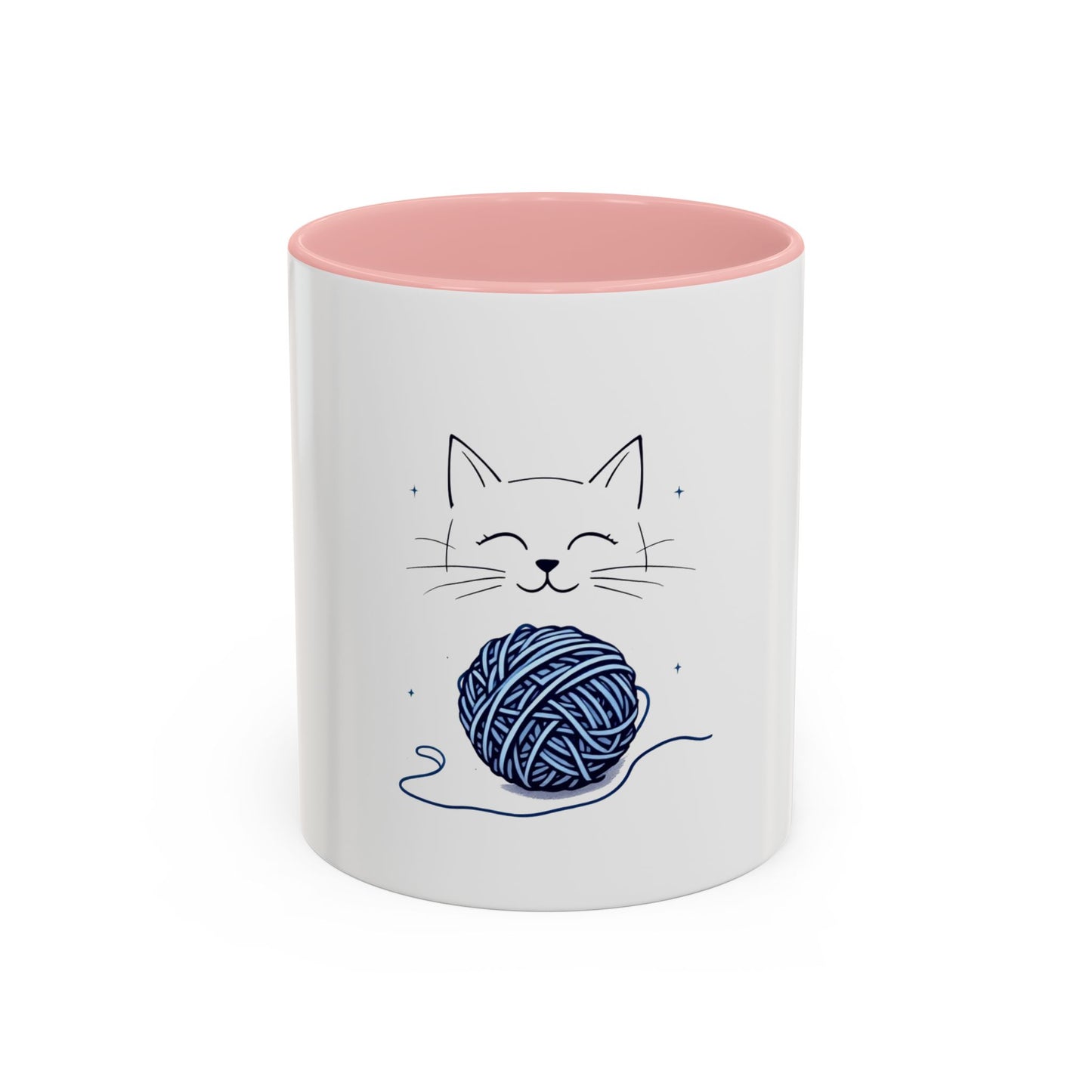 Cat Yarn Mug, Fun and Playful Coffee Cup Design for Cat Enthusiasts, Great for Daily Use