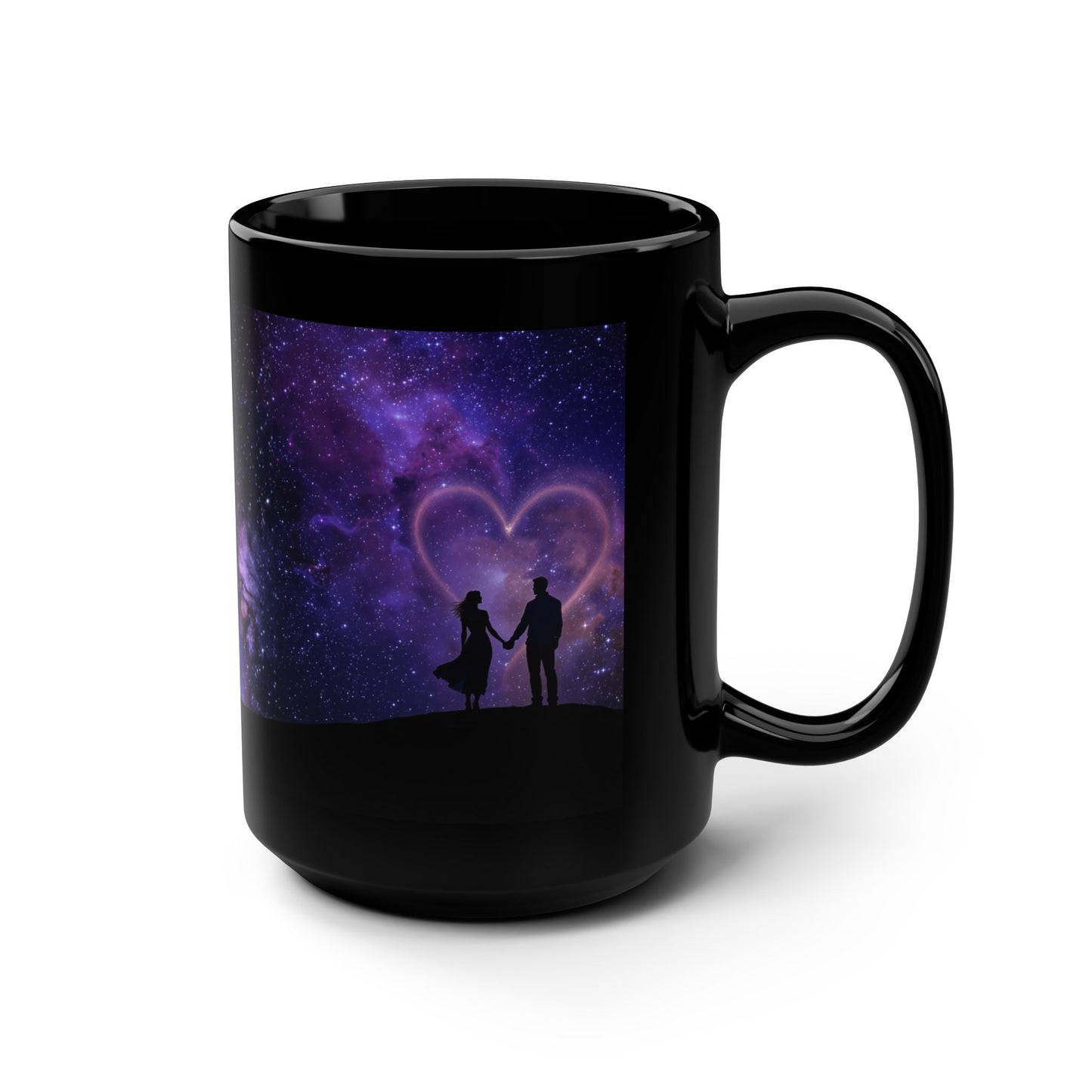 Galaxy Love 15oz Black Mug — Score 90