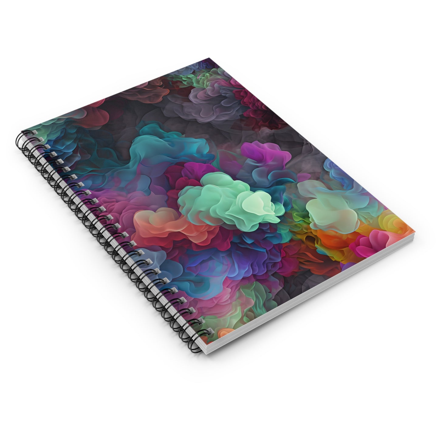 Vibrant Floral Spiral Notebook - Ruled Line for Creative Minds