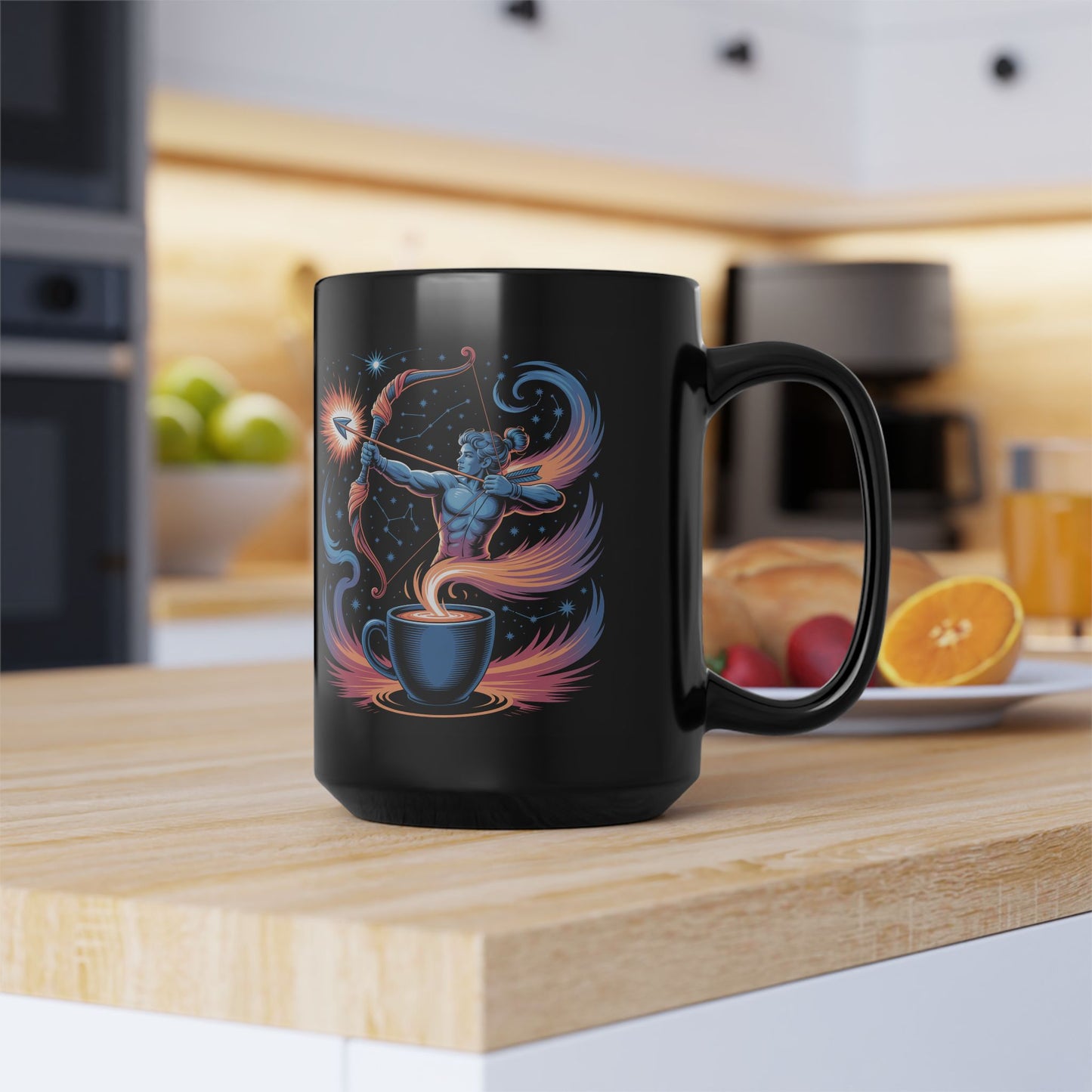 Sagittarius Cosmic Archer Mug - Celestial Coffee Cup, Gift for Astrology Lovers, Perfect for Birthdays, Holidays, or Cozy Evenings