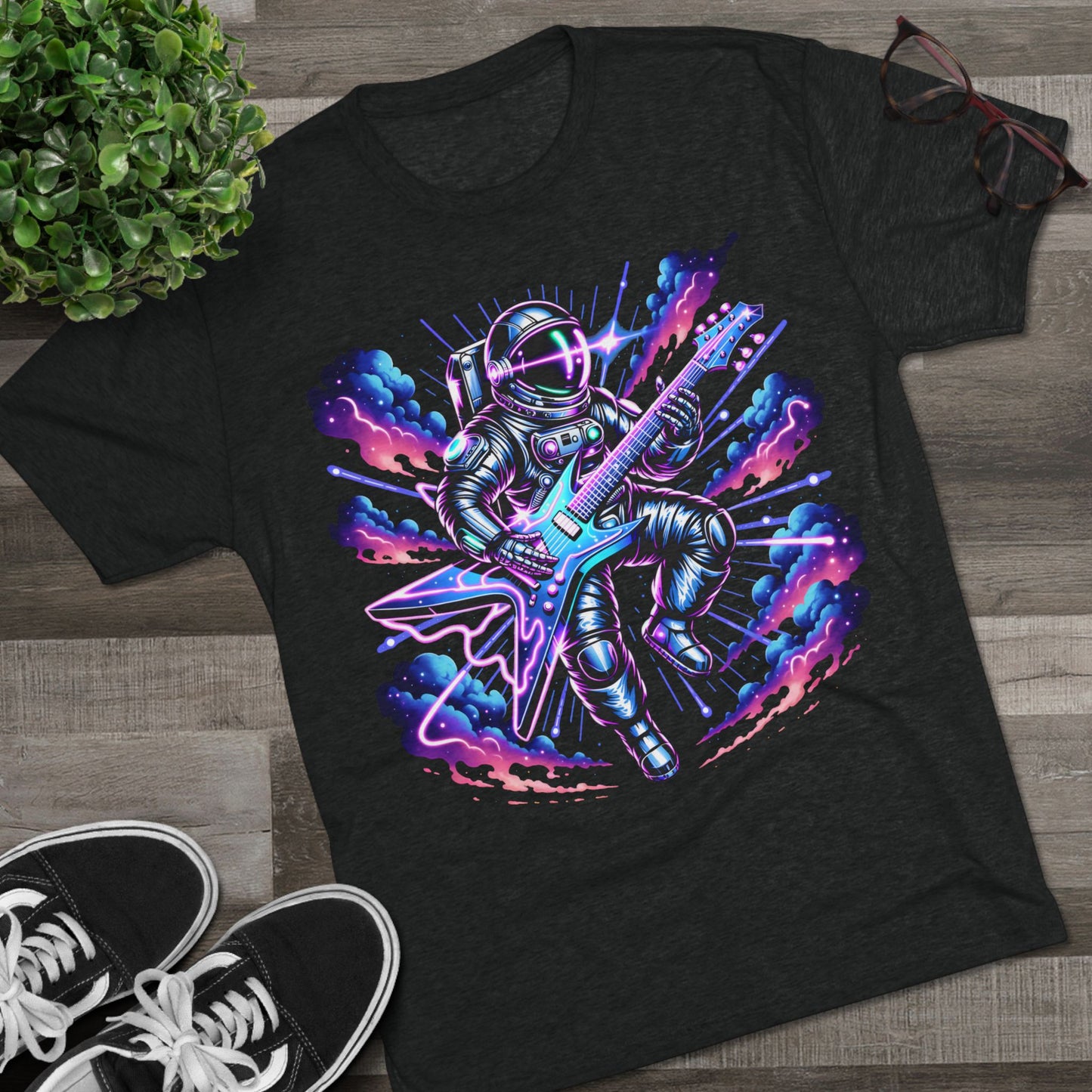 Spaceman Electric Unisex Tri-Blend Crew Tee