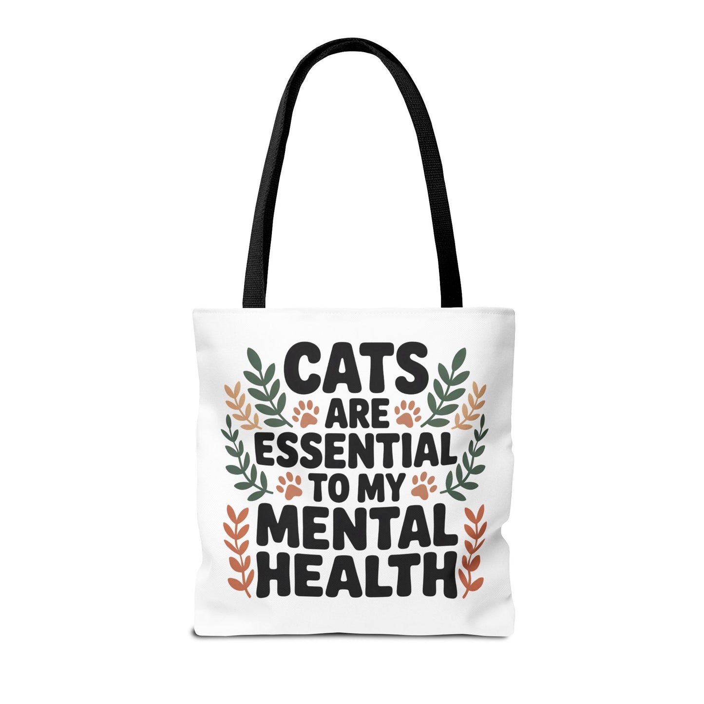 Cats are Essential to my Mental Health Tote Bag (AOP)