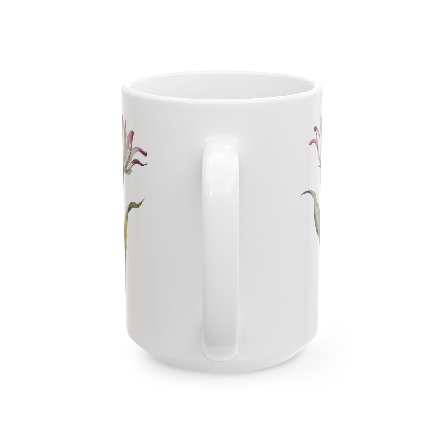 Watercolor flower #2 mock - Ceramic Mug,  15oz