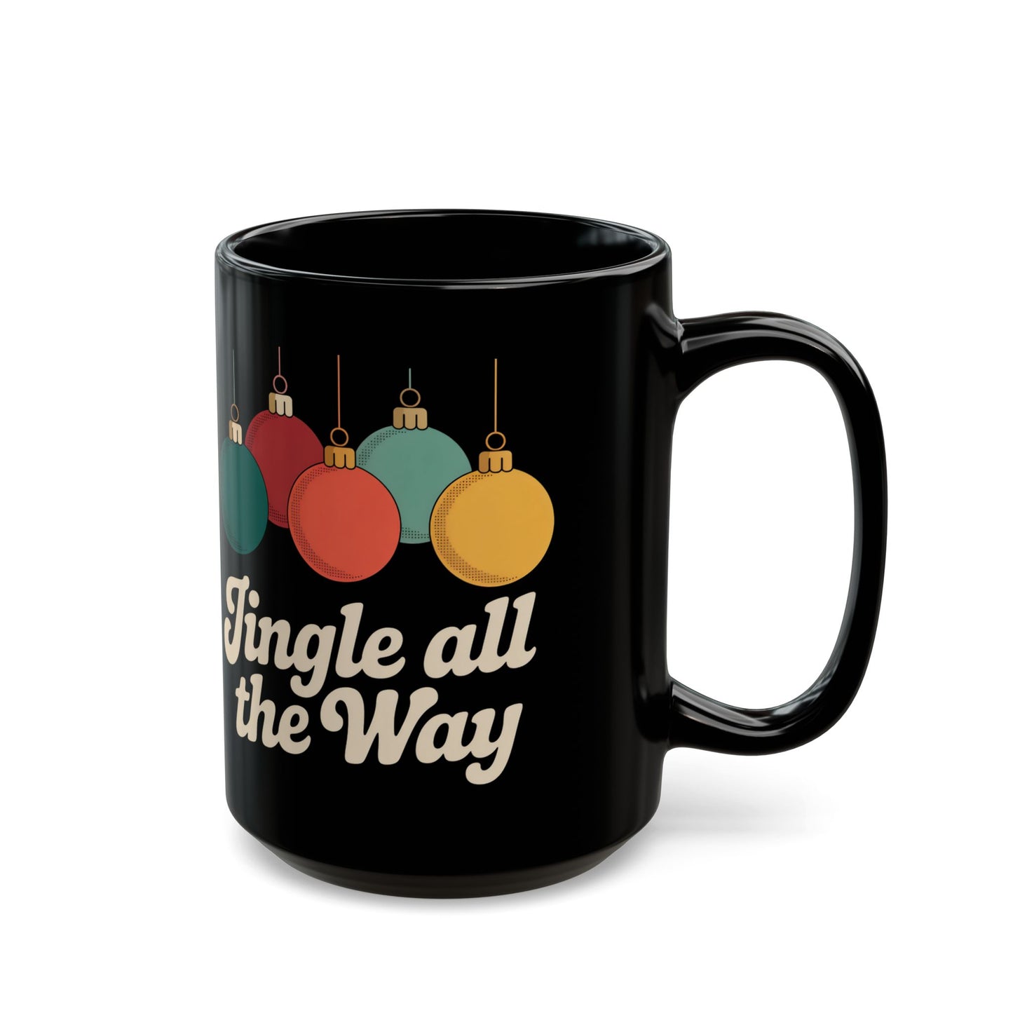 Festive Holiday Mug - "Jingle All the Way" - Perfect for Christmas, Gift, Coffee, Tea, Cozy Vibes, Winter Celebrations, Home Decor