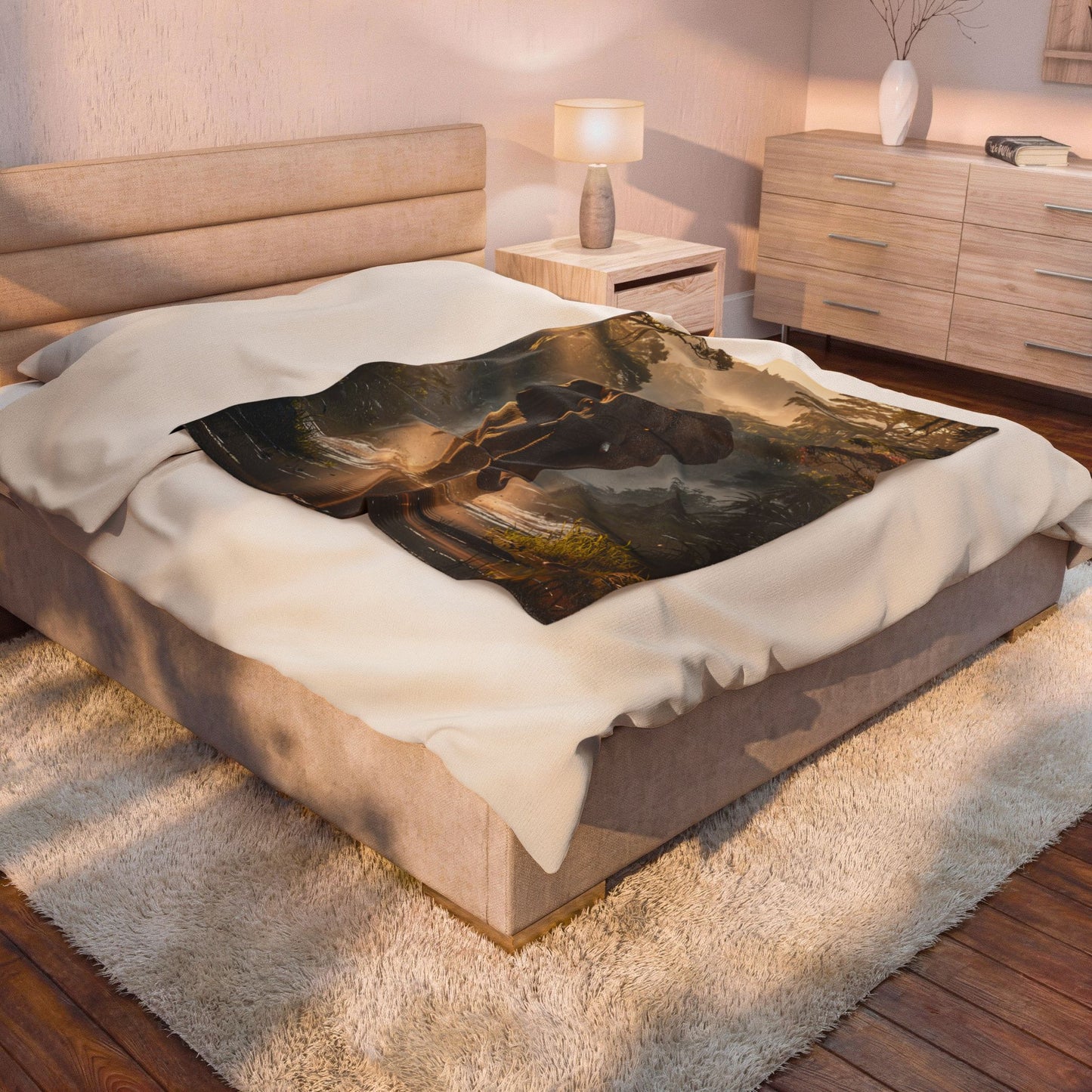 Elephant Throw Blanket – Safari Wildlife Plush Blanket for Couch Bed Sofa – Luxury Jungle Decor – Jungle Majesty by Lair Gadgets