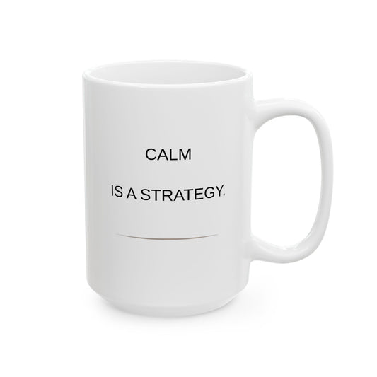 Calm Is a Strategy. 84 Minimalist Motivational Coffee Cup