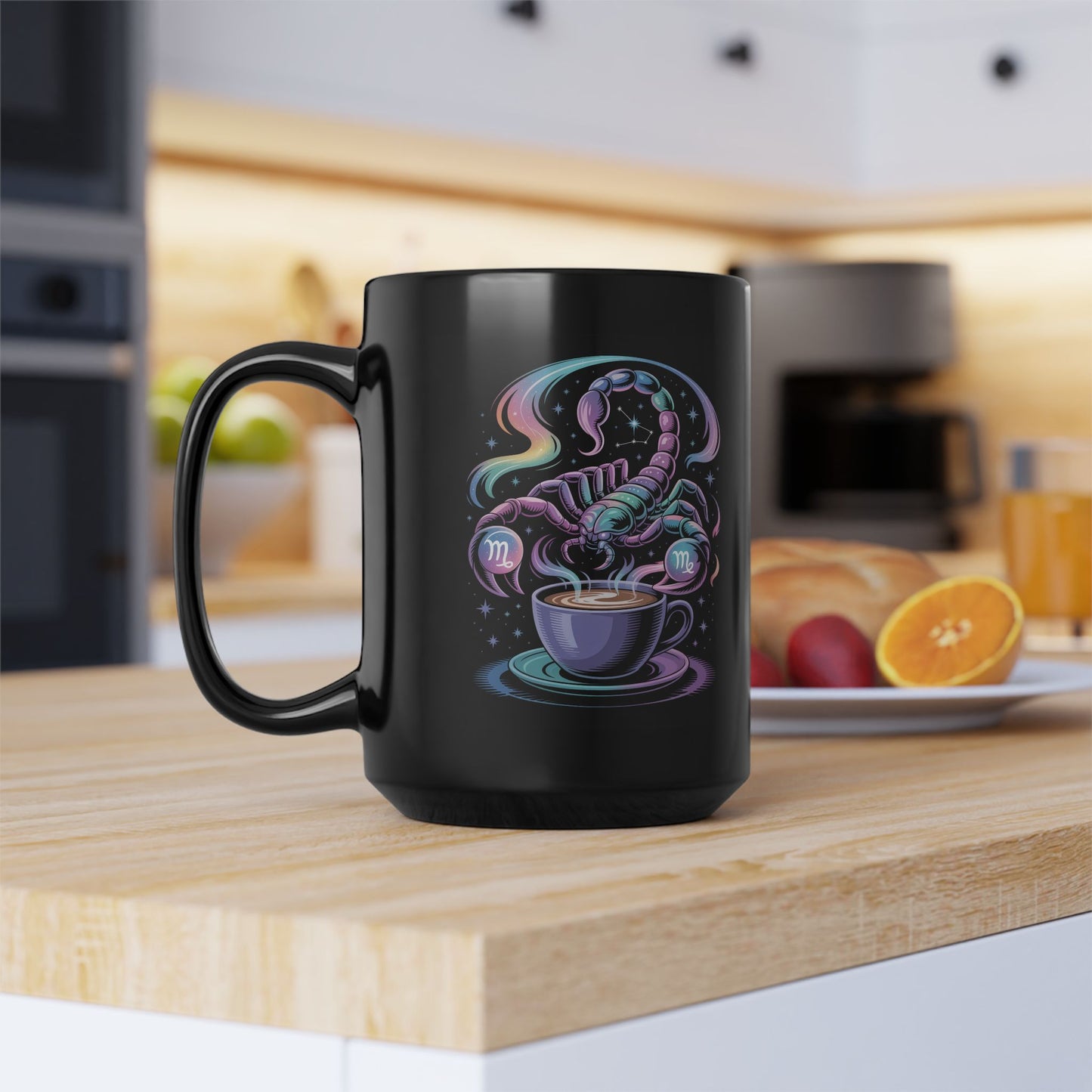 Cosmic Scorpio Mug - Astrology Gift, Unique Coffee Cup for Zodiac Lovers, Horoscope Theme, Magical Scorpion Design