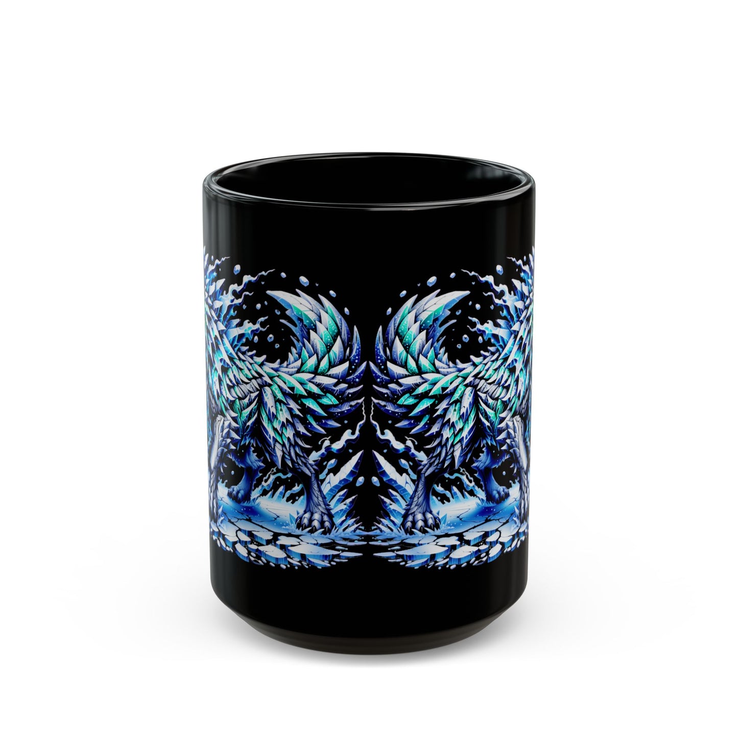 Ice Wolf 1st design Black Mug (11oz, 15oz)
