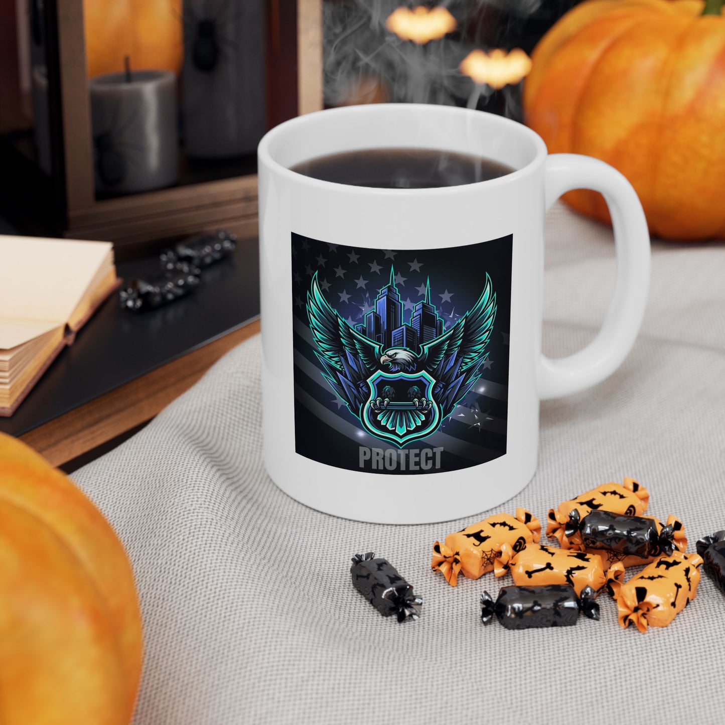 Celestial Wings Ceramic Mug | Unique Gift for Fantasy Lovers | 11oz, 15oz Coffee Cup | Inspirational Decor | Perfect for Birthdays, Holidays