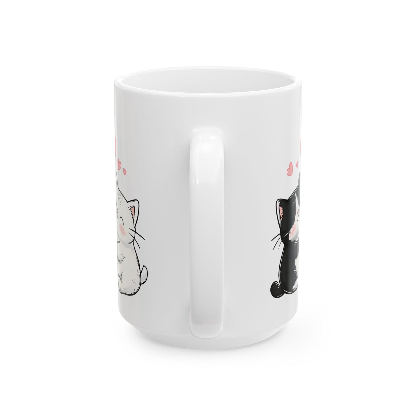 Cute Cat Lover's Ceramic Mug 15oz