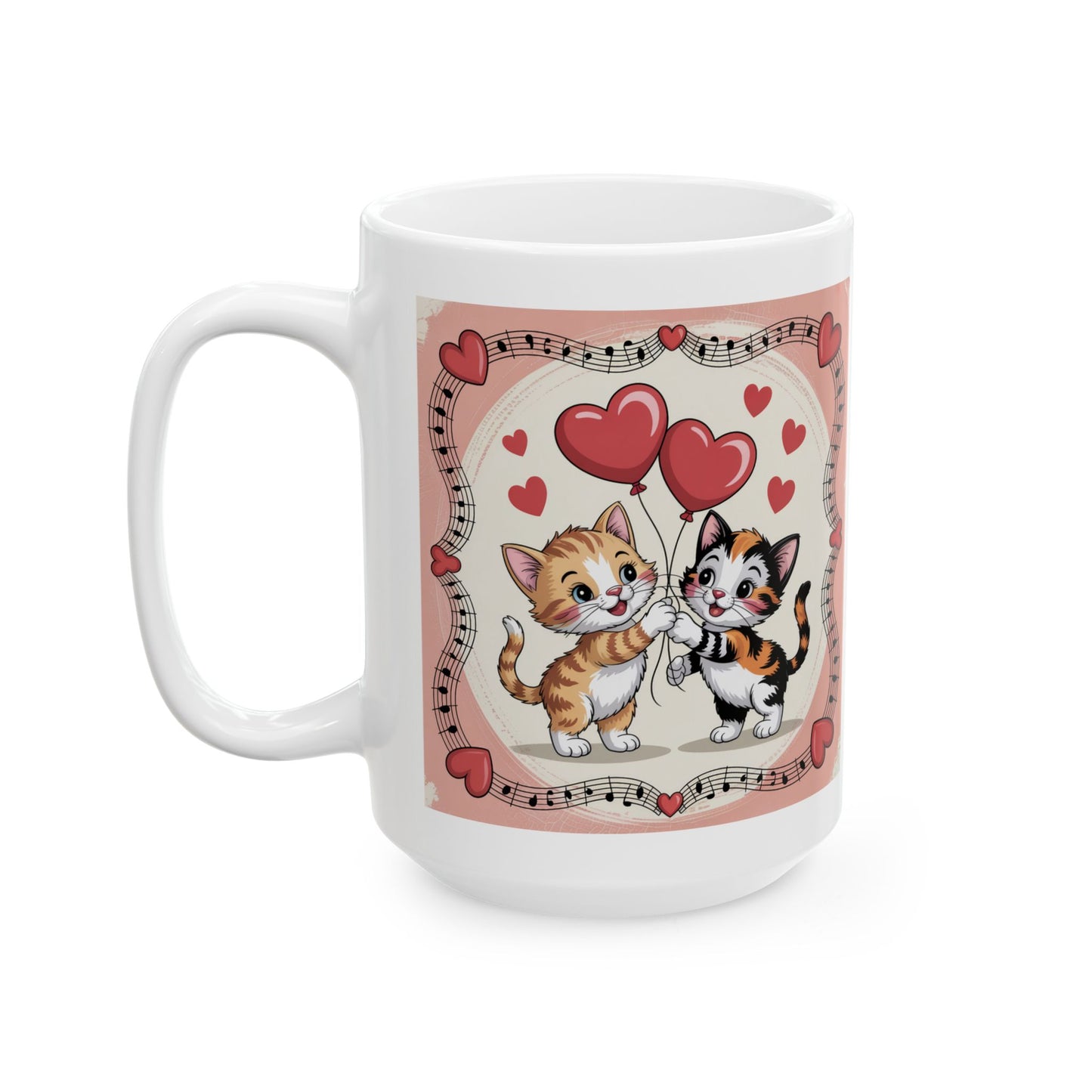 Cat Love Ceramic Mug 15oz- Score 83