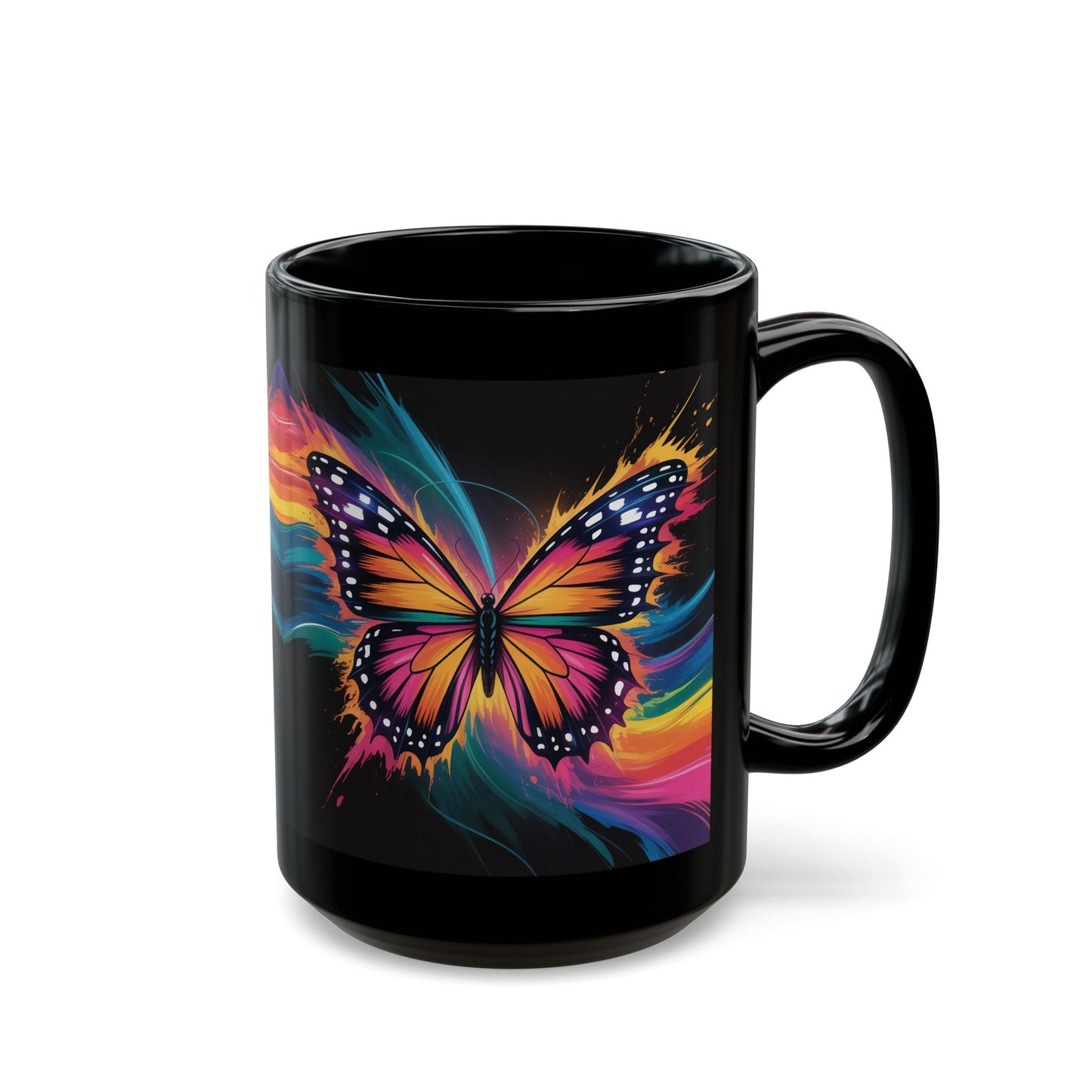 Butter Wave Black Mug (15oz)