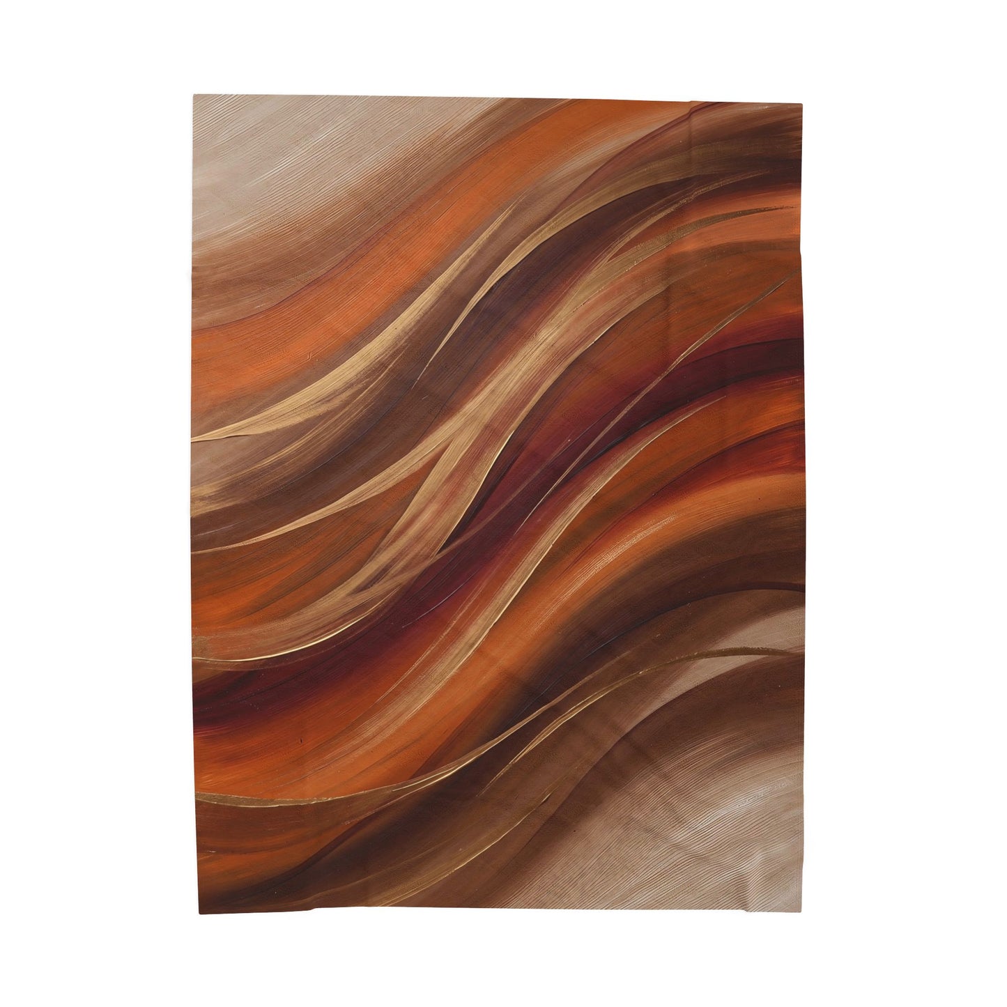 Fall Flow Abstract Velveteen Plush Blanket