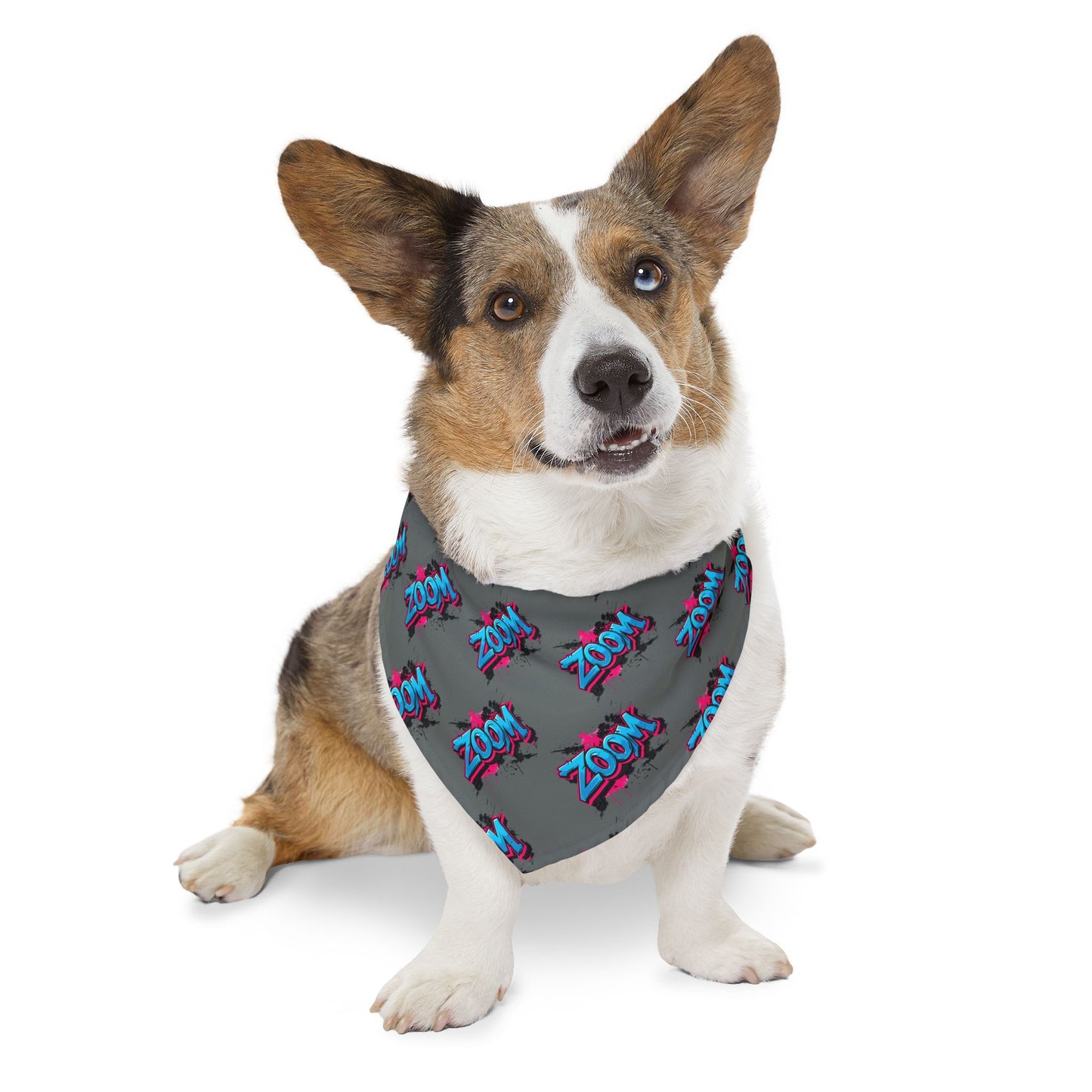 Fun ZOOM ZOOM Pet Bandana Collar for Dogs - Adjustable & Stylish