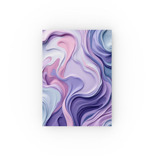 Elegant Purple Swirl Hard Backed Journal – Unique Reflection & Planning Notebook