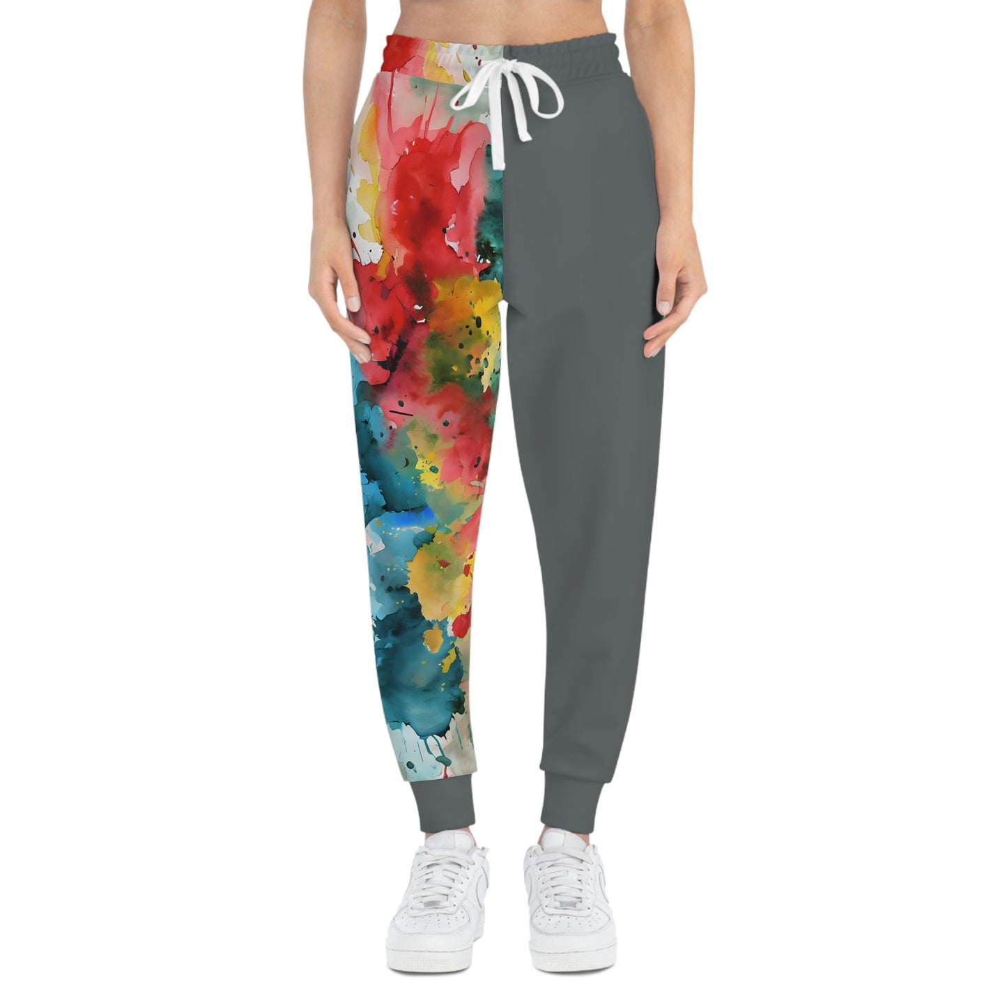 Colorful Watercolor Athletic Joggers for Active Lifestyle