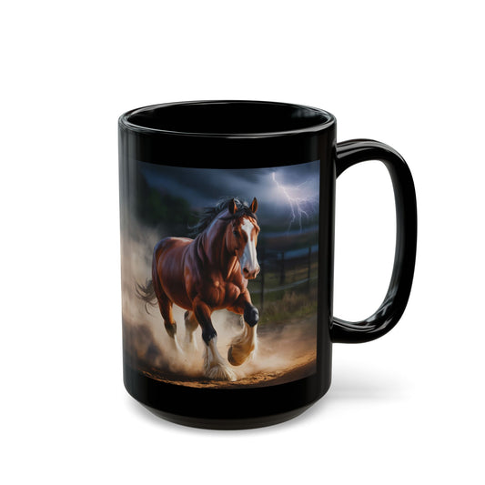 Lightning Clyde Black Mug (15oz)