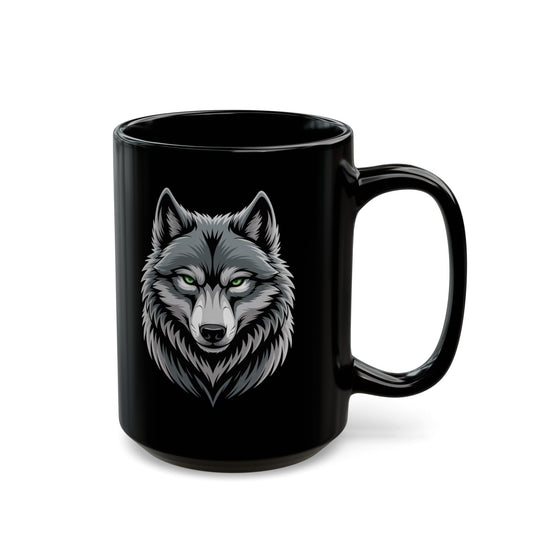 Wolf Black Mug (15oz)