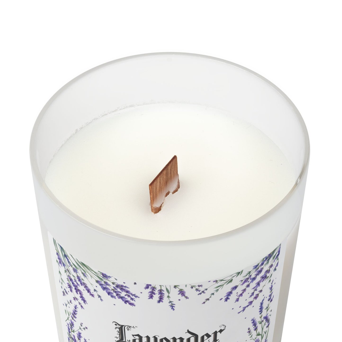 Lavender Scented Candle - 11oz Frosted Glass for Calming Aromatherapy