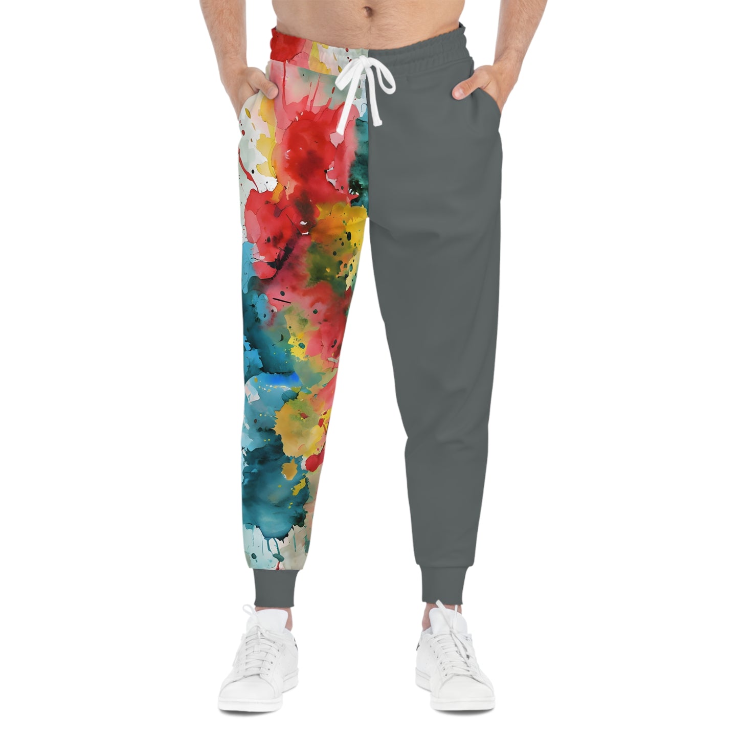 Colorful Watercolor Athletic Joggers for Active Lifestyle