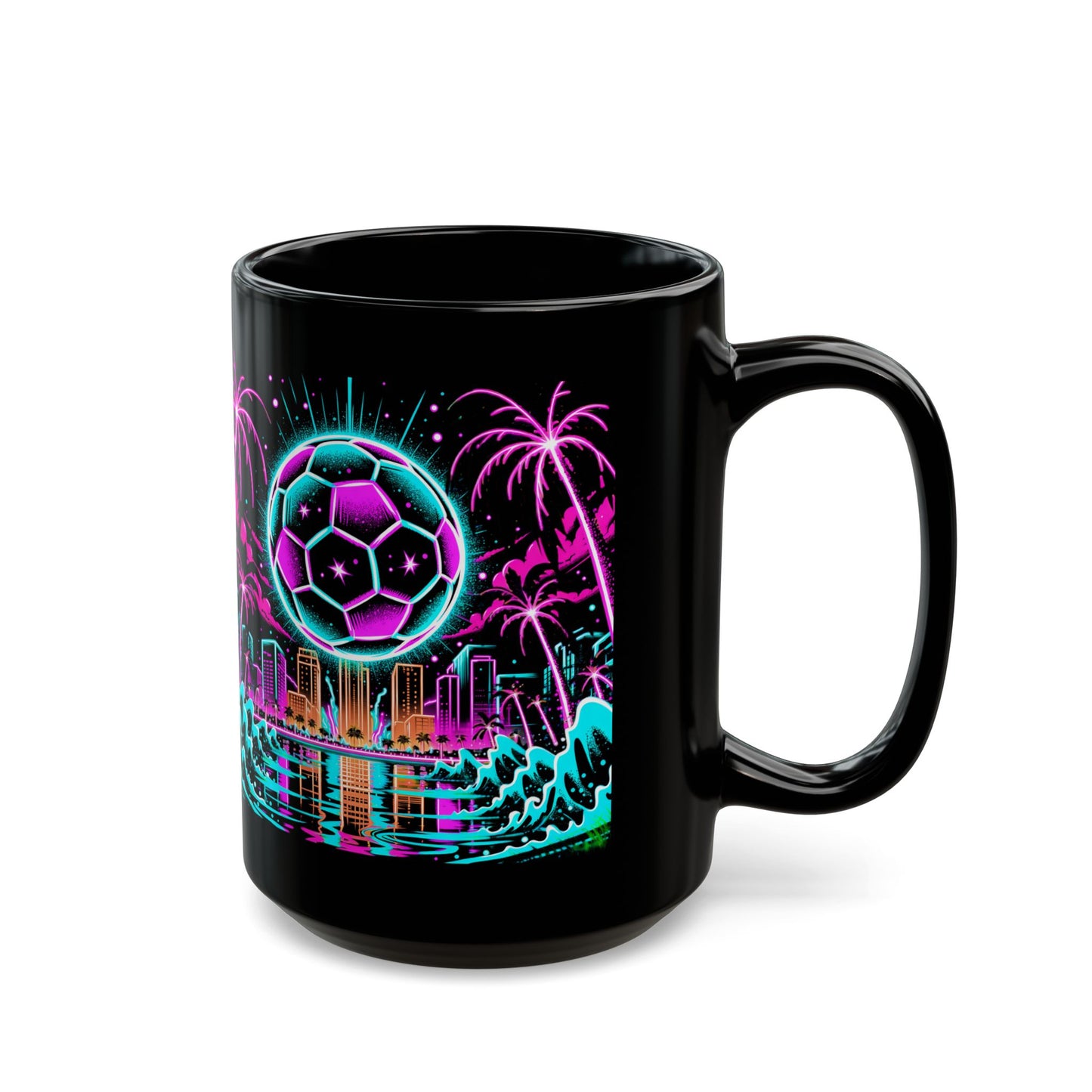 Midnight Miami Black Mug (11oz, 15oz)