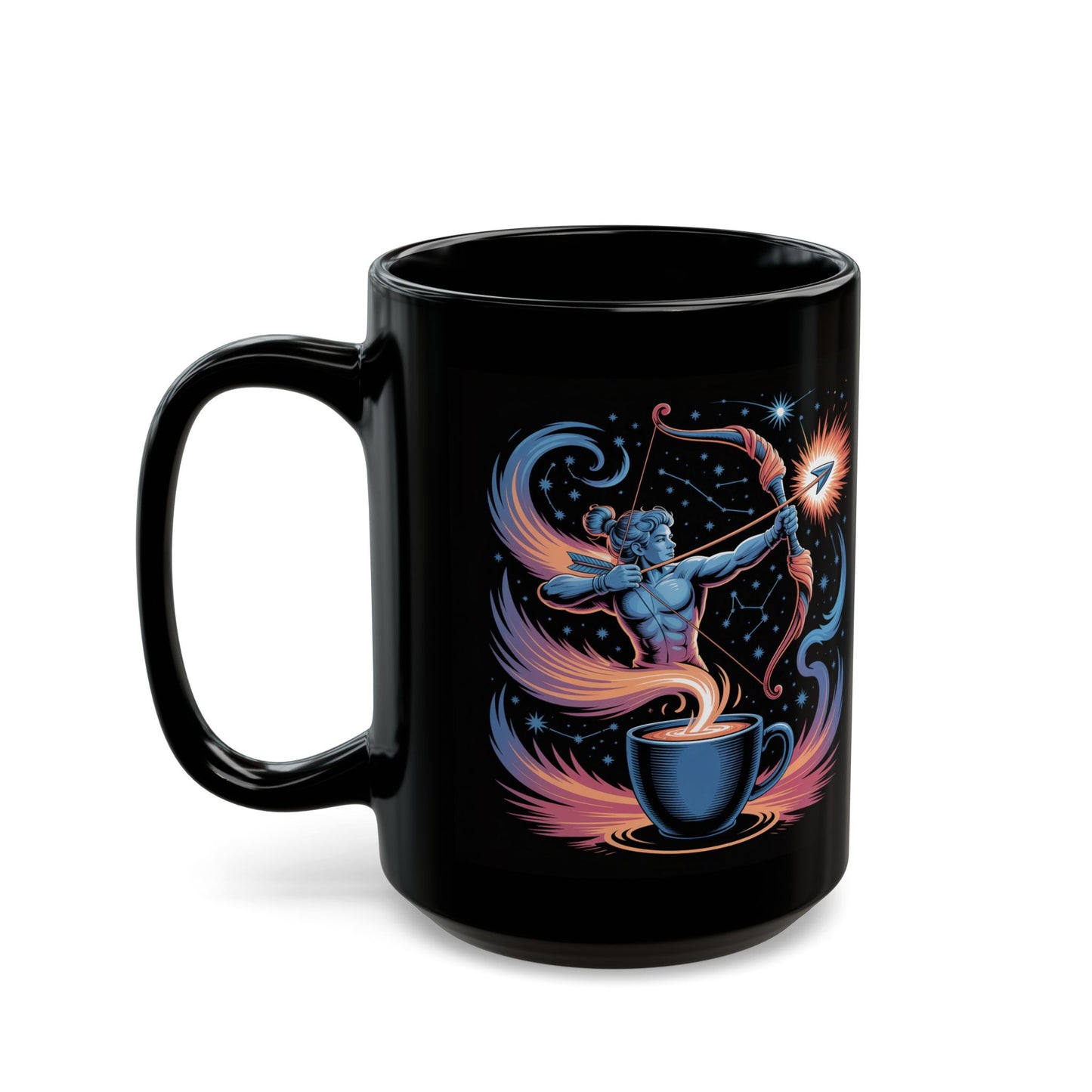 Sagittarius Cosmic Archer Mug - Celestial Coffee Cup, Gift for Astrology Lovers, Perfect for Birthdays, Holidays, or Cozy Evenings
