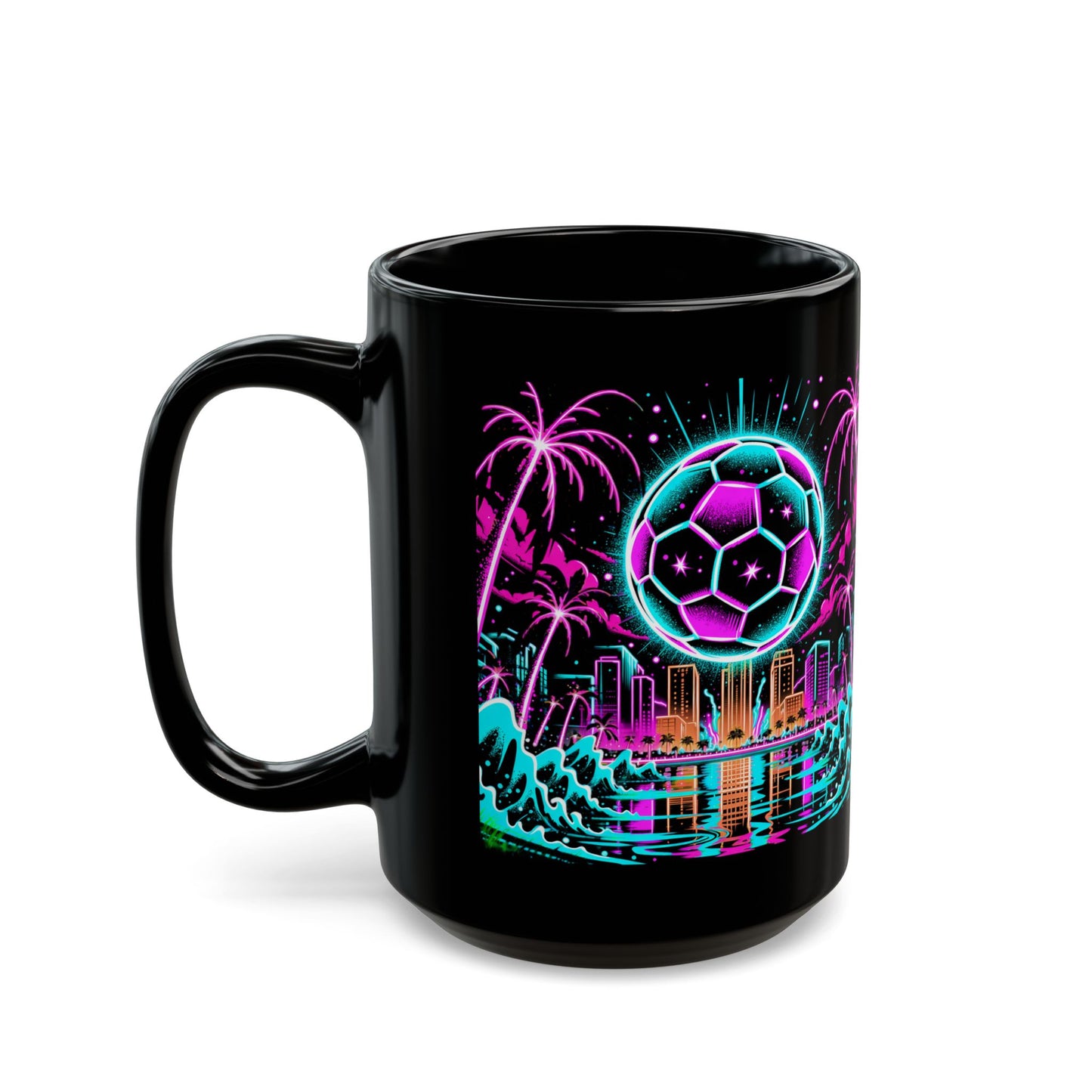 Midnight Miami Black Mug (11oz, 15oz)