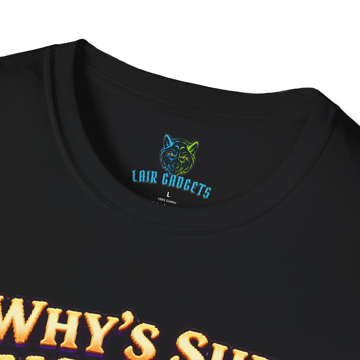 Why's She Insane Funny Retro Gaming T-Shirt – Black Unisex Tee