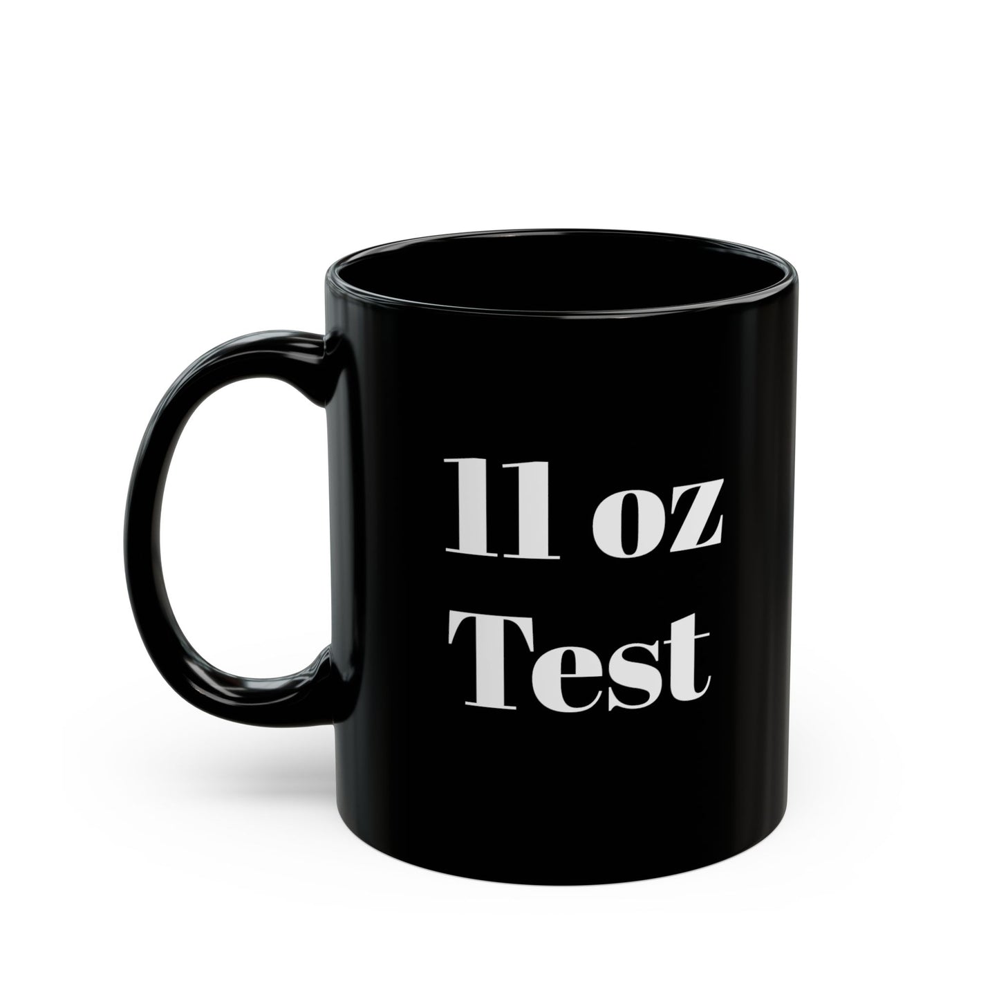 11 oz Test Black Mug (11oz,)
