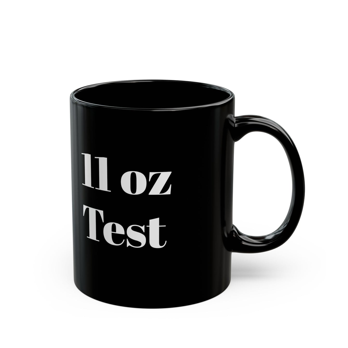 11 oz Test Black Mug (11oz,)