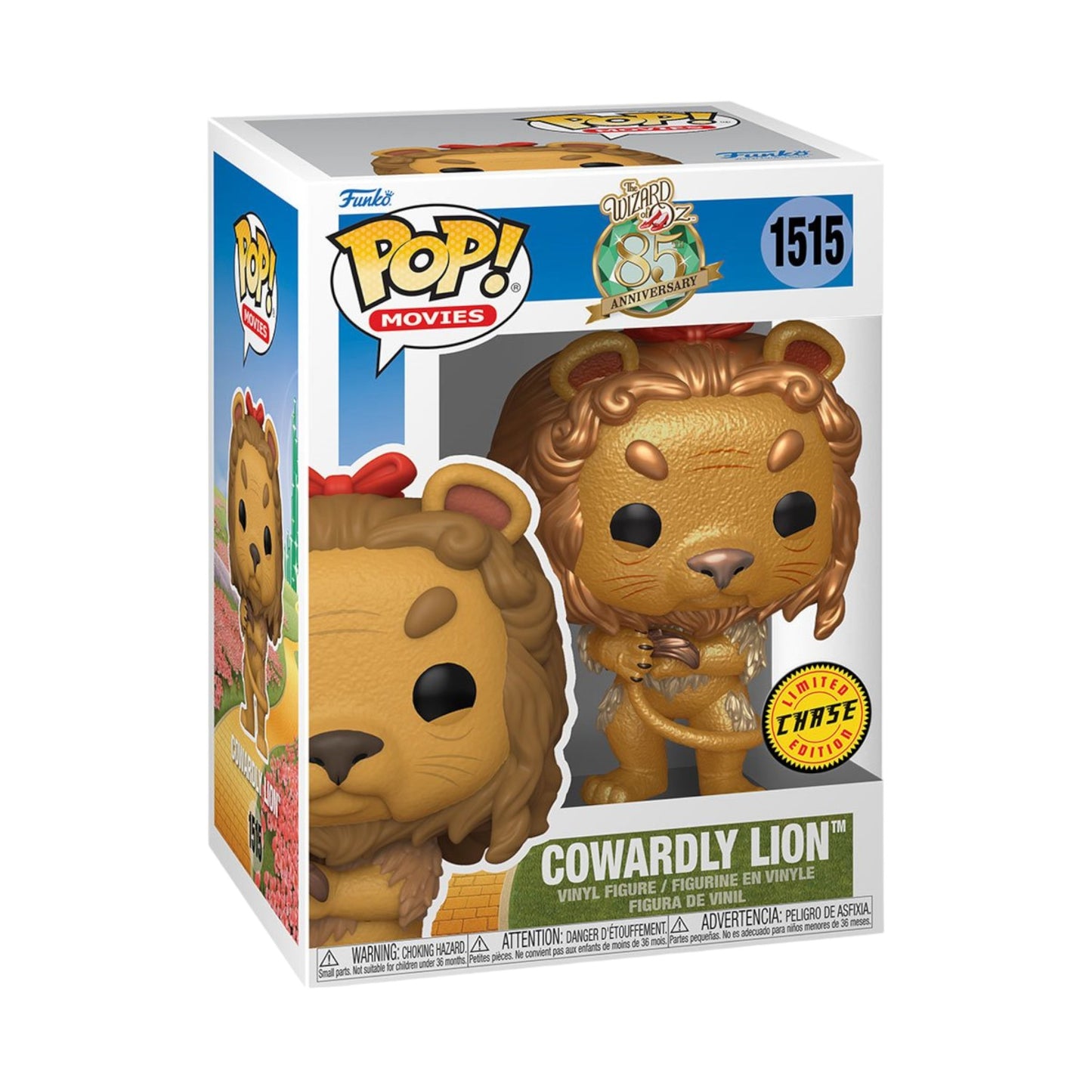 Wizard of Oz 85th Anniversary Cowardly Lion Funko Pop #1515 (Chase)