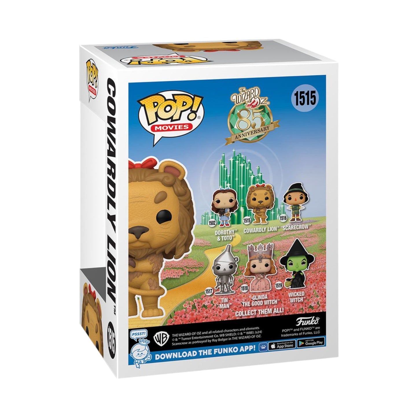 Wizard of Oz 85th Anniversary Cowardly Lion Funko Pop #1515 (Chase)