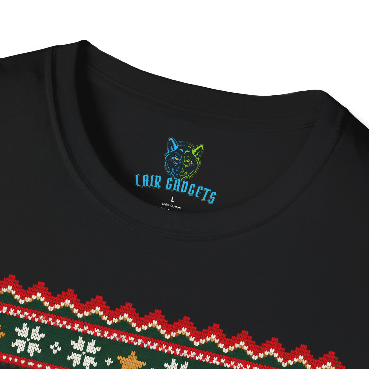 Printed Lair Gadgets neck label, no scratchy tag