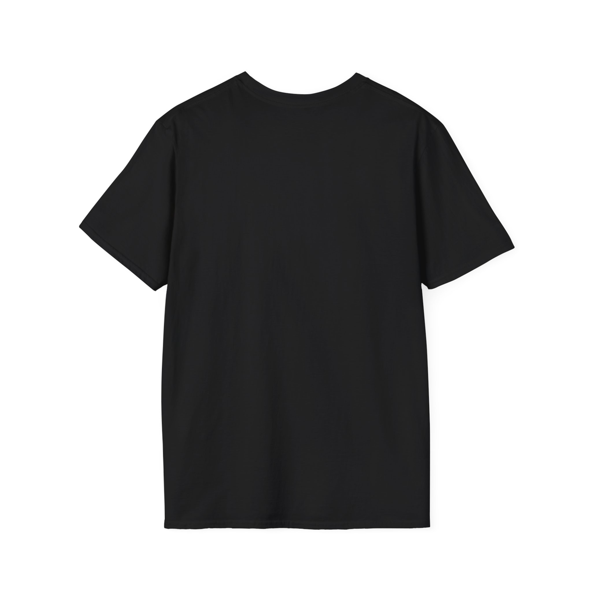 Back of the Black ugly Christmas sweater tee, plain